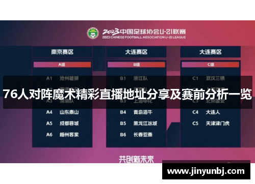 76人对阵魔术精彩直播地址分享及赛前分析一览